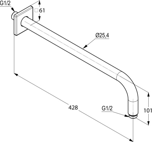 Душевой комплект Kludi Pure&Style 406300575 С ВНУТРЕННЕЙ ЧАСТЬЮ фото 7