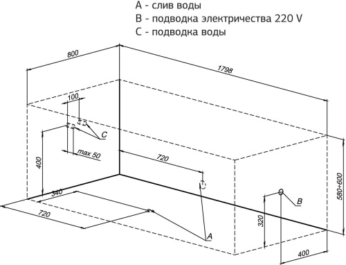 Акриловая ванна Aquanet Bright 233143 180x80 с каркасом фото 7