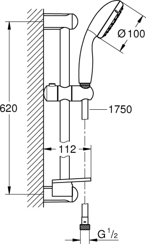 Душевой гарнитур Grohe Tempesta New 27926001 фото 6