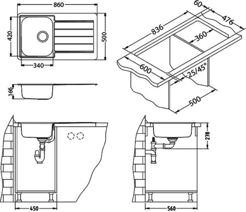 9 560 руб. Мойка кухонная Alveus Line 20 декор фото 4 Мойка кухонная Alveus Line 20 декор фото 4