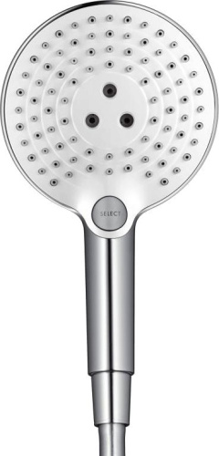 Душевой гарнитур Hansgrohe Raindance Select S 27649400 белый - хром фото 2