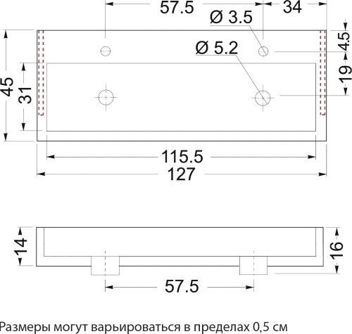 Раковина Цвет и Стиль Стилло 127 с полотенцедержателем фото 7