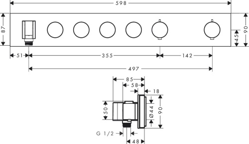 383 400 руб. Термостат Axor ShowerSolutions 18357000 для душа фото 6 Термостат Axor ShowerSolutions 18357000 для душа фото 6