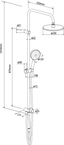 11 290 руб. Душевая стойка Damixa Origin Bit DX977700200 белая фото 4 Душевая стойка Damixa Origin Bit DX977700200 белая фото 4