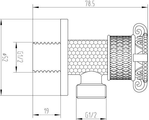 Шланговое подключение Milacio MC.008.SL фото 2