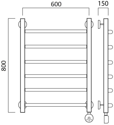 17 941 руб. Полотенцесушитель электрический Aquanerzh Дуга R 80х60 фото 2 Полотенцесушитель электрический Aquanerzh Дуга R 80х60 фото 2