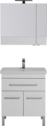 Мебель для ванной Aquanet Сиена 70 белая, 1 ящик, 2 двери