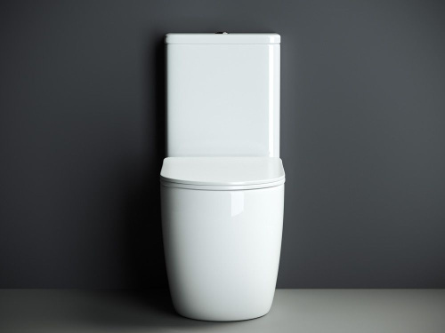 Унитаз-компакт Ceramica Nova Mia CN1801 с микролифтом, безободковый фото 4