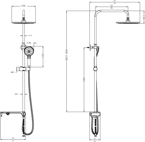 10 010 руб. Душевая стойка Lemark LM8810C фото 2 Душевая стойка Lemark LM8810C фото 2