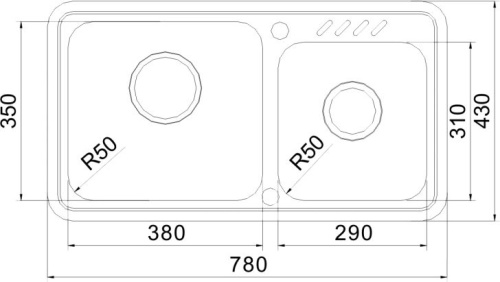 Мойка кухонная Oulin OL-Н9903 фото 4