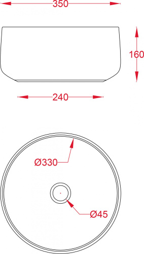Раковина ArtCeram Cognac 35 фото 4