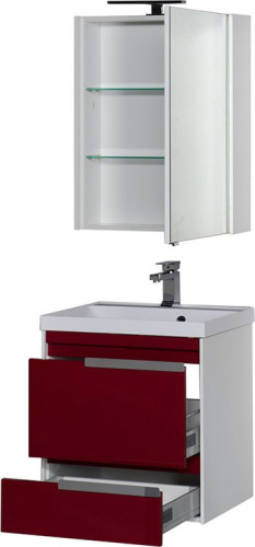 Мебель для ванной Aquanet Тиволи 60 бордо фото 7