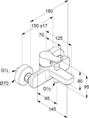 13 330 руб. Смеситель Kludi Pure&Easy 376819165 для ванны с душем фото 3 Смеситель Kludi Pure&Easy 376819165 для ванны с душем фото 3