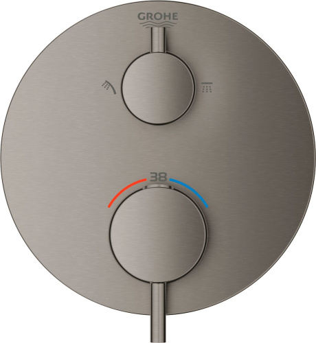 135 100 руб. Термостат Grohe Atrio 24135AL3 для душа, темный графит Термостат Grohe Atrio 24135AL3 для душа, темный графит