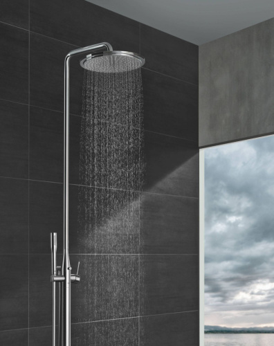 259 400 руб. Душевая стойка Grohe Essence New 23741001 напольная, хром фото 3 Душевая стойка Grohe Essence New 23741001 напольная, хром фото 3