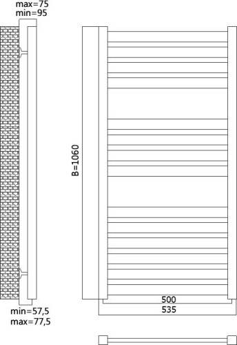 52 800 руб. Полотенцесушитель водяной Terminus Грета П14 500x1060 фото 2 Полотенцесушитель водяной Terminus Грета П14 500x1060 фото 2