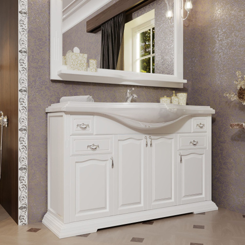 Мебель для ванной Opadiris Риспекто 120 белая матовая фото 4