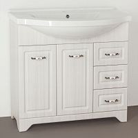 Мебель для ванной Style Line Олеандр-2 90 Люкс, рельеф пастель