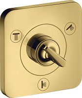 Переключатель потоков Axor Citterio E Trio/Quattro 36772990 на три потребителя, полированное золото