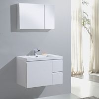 Тумба с раковиной BelBagno Luce 80 bianco lucido