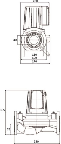 Циркуляционный насос Pumpman GRS40/10F-M фото 3