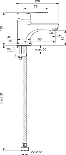 Смеситель Vidima Logik BA275AA для раковины фото 2