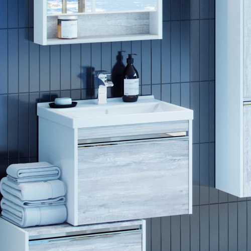 Мебель для ванной AQUATON Капри 60 бетон пайн фото 11 Мебель для ванной AQUATON Капри 60 бетон пайн фото 11