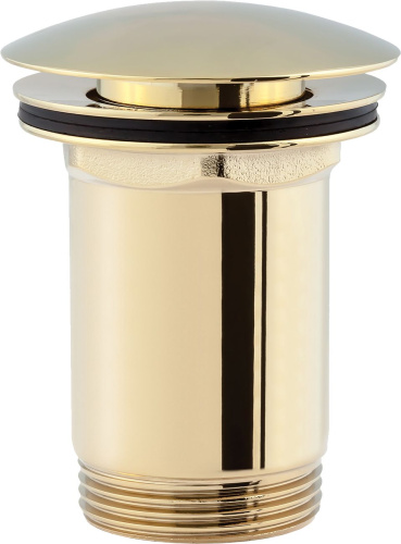 Донный клапан для раковины Omnires A706GL click-clack, золото