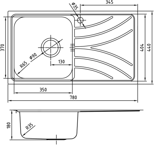 Мойка кухонная IDDIS Arro ARR78PLi77 фото 2