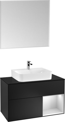 Мебель для ванной Villeroy & Boch Finion G122MTPD 100 с подсветкой и освещением стены фото 6