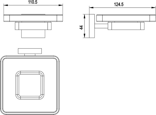 Мыльница Timo Selene 10022/00 chrome фото 2