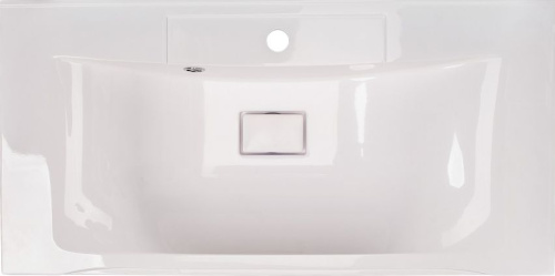 Мебель для ванной СанТа Омега 90 подвесная, белая, с 2 ящиками фото 4