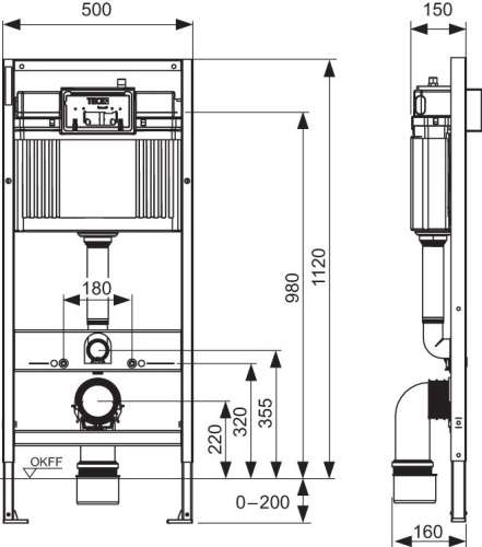 Комплект Унитаз подвесной STWORKI Стокгольм Clean On DPL EO slim 63428 + Система инсталляции для унитазов TECE Base NEW с кнопкой смыва фото 6