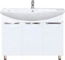 Мебель для ванной Misty Лаванда 80 белая эмаль, прямая