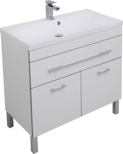 Мебель для ванной Aquanet Верона 90 белая, 1 ящик, 2 двери фото 10