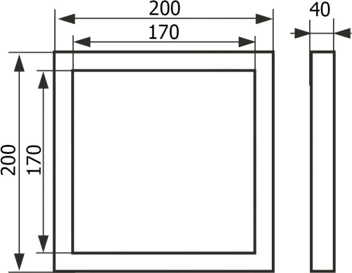 Люк настенный Evecs Ceramo D2020 20x20 фото 4