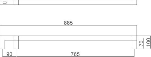 Полотенцесушитель электрический Margaroli Panorama 666-900 фото 2