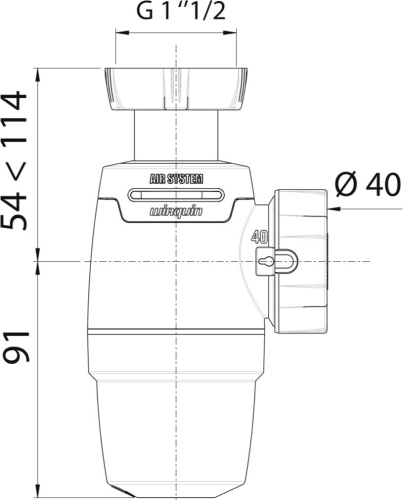 Сифон для мойки Wirquin Neo Air 30987073 фото 2