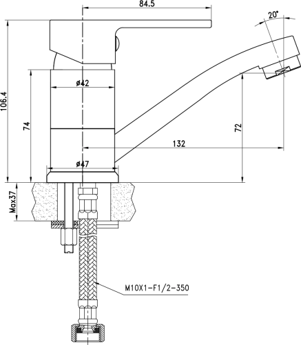 Смеситель Lemark plus Grace LM1507C для раковины + дозатор фото 4