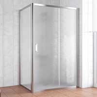 Душевой уголок Vegas Glass ZP+ZPV 140*70 08 02 профиль глянцевый хром, стекло шиншилла