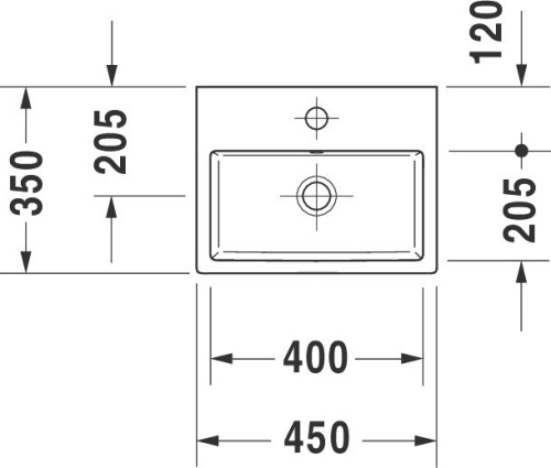 Рукомойник Duravit Vero Air 07244500001 фото 2