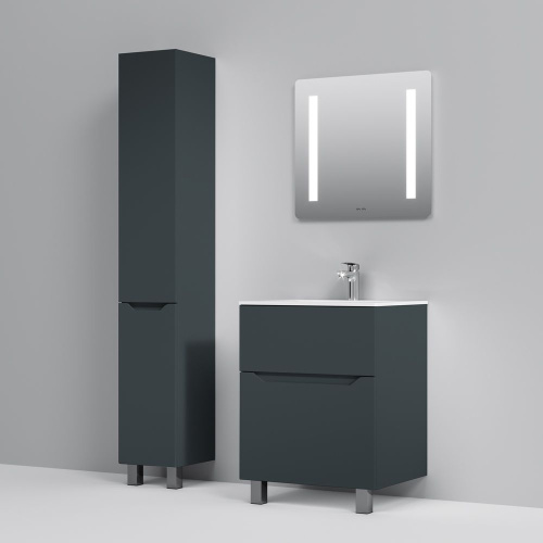 Мебель для ванной AM.PM Tender 60 напольная, графит фото 12 Мебель для ванной AM.PM Tender 60 напольная, графит фото 12