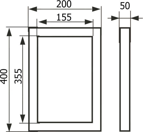 Люк настенный Evecs Ceramo Steel D2040 20x40 фото 4
