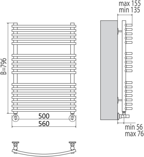 37 310 руб. Полотенцесушитель водяной Terminus Марио П17 500*796 с полотенцедержателем фото 6 Полотенцесушитель водяной Terminus Марио П17 500*796 с полотенцедержателем фото 6
