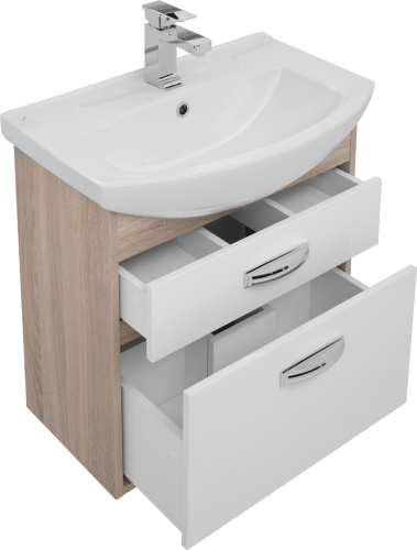 Мебель для ванной Aquanet Грейс 65 2 ящика, дуб сонома фото 8 Мебель для ванной Aquanet Грейс 65 2 ящика, дуб сонома фото 8