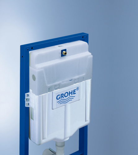 Комплект Система инсталляции для унитазов Grohe Rapid SL 38929000 4 в 1 с кнопкой смыва + Унитаз подвесной Villeroy & Boch O.novo 5688 H1 01 alpin, с фото 5