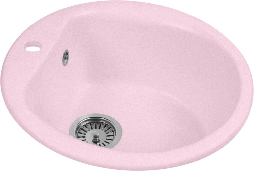 Мойка кухонная AquaGranitEx M-07 светло-розовая фото 2