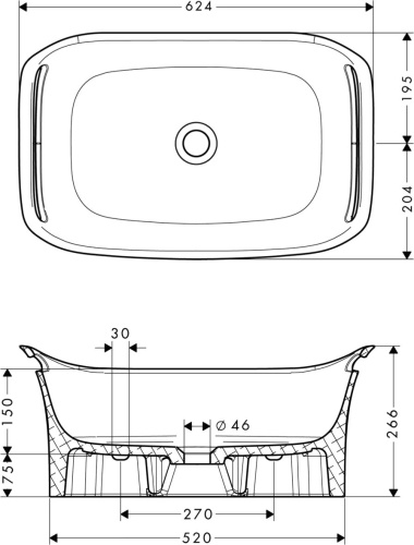313 600 руб. Раковина Axor Urquiola 11302000 фото 5 Раковина Axor Urquiola 11302000 фото 5