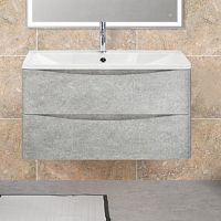 Мебель для ванной BelBagno Acqua 90 подвесная, cemento verona grigio