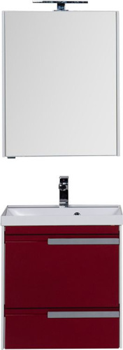 Мебель для ванной Aquanet Тиволи 60 бордо фото 9